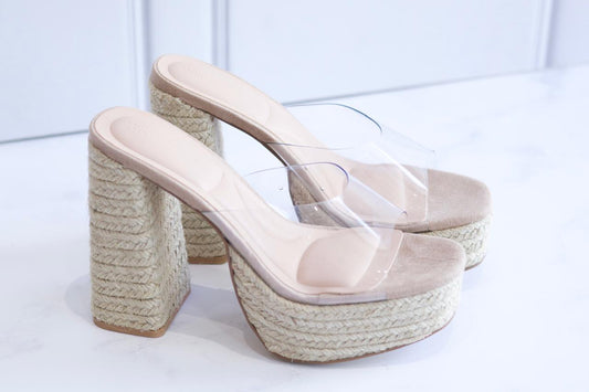 ALPARGATA TRANSPARENTE GRUESO